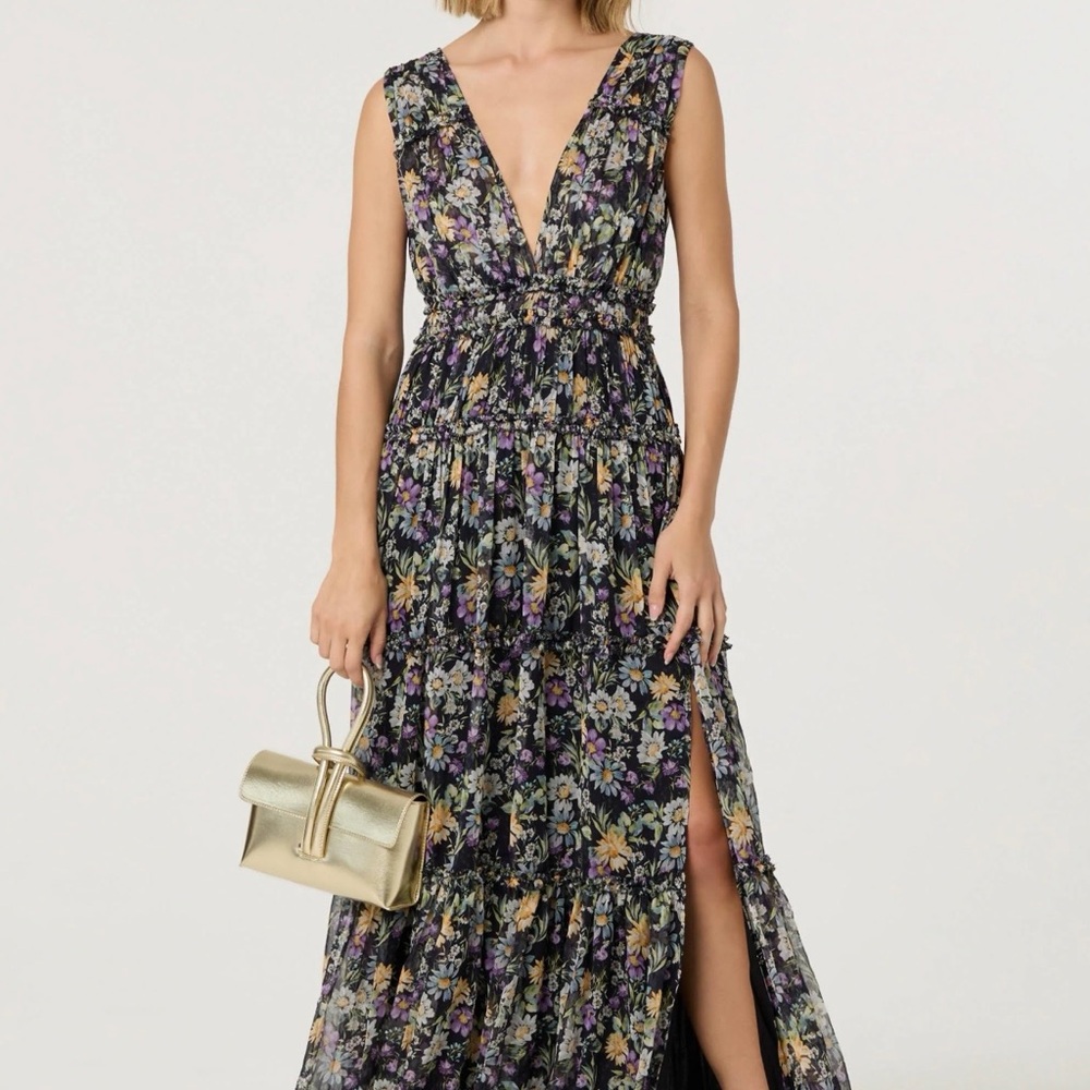 Astr Multicolor Floral Maxi Dress